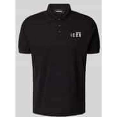 Poloshirt met labelprint