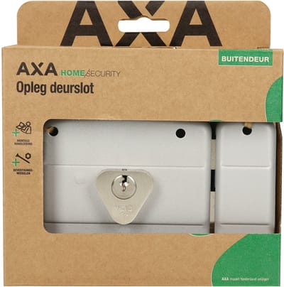 AXA Opleg Deurslot - Cisa 7494 - Slot Zilver - Buiten Cilinderslot - DM50 - inclusief bevestigingsmiddelen