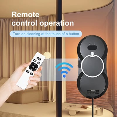 Slimme Ramenreinigingsrobot – Automatische Glasreiniger met Afstandsbediening – Oplaadbare Lithium Batterij – Anti-Val Sensor – Voor Ramen, Spiegels en Glas