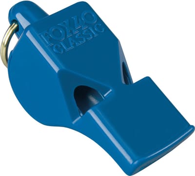 Fox 40 Classic scheidsrechtersfluitje met koord - Blauw