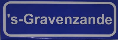 Souv© - magneet plaatsnaambord s-Gravenzande