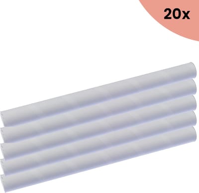 20x Brievenbuskoker Raadhuis A3 360x27mm rond wit