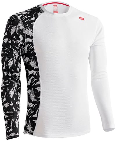 42k Running Lotus Winter T-shirt Met Lange Mouwen Wit,Zwart S Man
