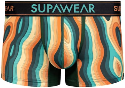 SUPAWEAR Sprint Trunk Woody Orange - MAAT S - Heren Ondergoed - Boxershort voor Man - Mannen Boxershort