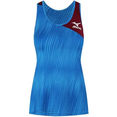 Mizuno Amplify Dames Blauw Tanktopje