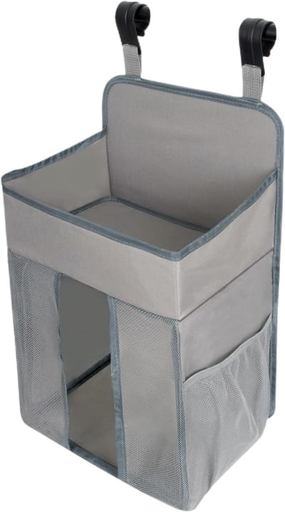 Luierhouder Organizer - Hangbare Luieropslag - Babykamer Organiseren - Vormvast Ontwerp - 27.5 x 20 x 51 cm - Grijs