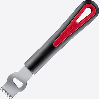 Westmark Citroentrekker/zesteur met canneleermes, lengte: 16,5 cm, roestvrij staal/kunststof, Gallant, zwart/rood, 29302270
