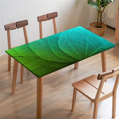Tafelhoes Elastisch - Tafelbeschermer - Buiten Eten - Strakke Pasvorm - 140 x 80 cm - Bladeren