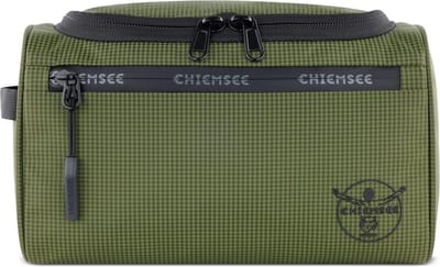 Chiemsee Light N Base Toilettas 24 cm - 4 L - Ritssluiting - olive