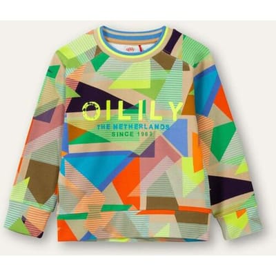Oilily Hoores - Sweater - Jongens - Beige - 140/10yr