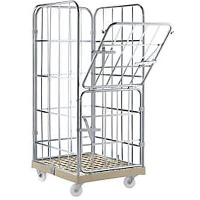 Rolcontainer - 4-zijdig - 724 x 815 x 1640 mm - grijs