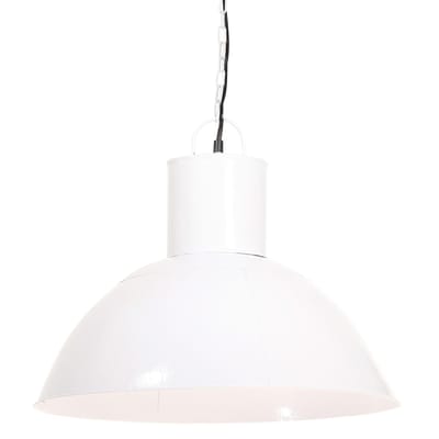 vidaXL Hanglamp rond 25 W E27 48 cm wit