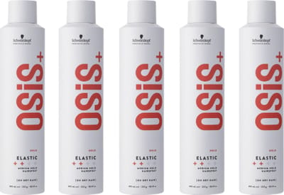 5x Schwarzkopf Osis Elastic Hairspray 500ml