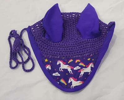 HB oornetje Unicorn - cob - paars