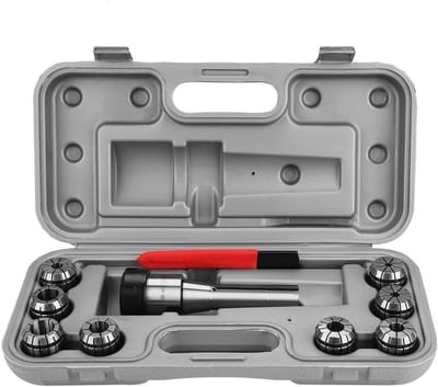 Set van 10 hoge snelheid stalen collet houders R8-ER32 voor CNC-frezen, boren en sculpturen