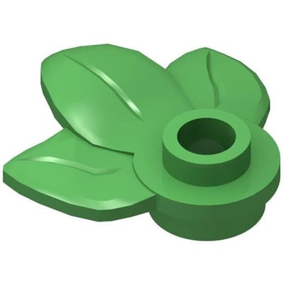 50g/219ST 32607 3 bladeren Plantenblad 1x1 rond Bouwsteen Moc Kleur Compatibel met Brick DOE-HET-ZELF Kinderspeelgoed 50g--219PCS green