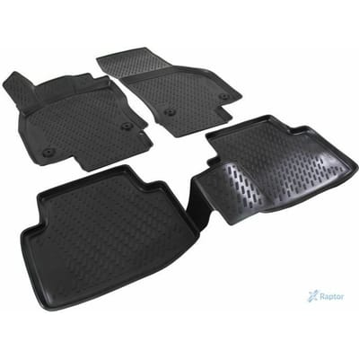 J&J AUTOMOTIVE | Tapis De Sol En Caoutchouc 3D Exclusive Pour Volkswagen Passat B8 depuis 2014 noir