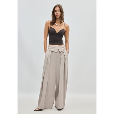 Stradivarius Top in korsetstijl  Bruin L
