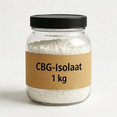 WietOliePuur CBG Isolaat 1 kg - 99% Zuiver Cannabigerol Kristallen Poeder - Bulk Groothandel Grondstof - THC-vrij & Geurloos - Natuurlijk & Vegan