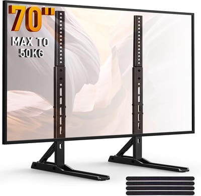 Ibenzoa® Verstelbare tv-standaard voor platte en gebogen televisies van 22-70 inch