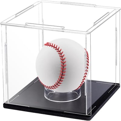 Transparante Acryl Kubus Vitrine Standaard voor Golfbal of Memorabilia