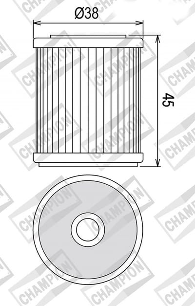 Filtre à huile Champion pour Quad Yamaha 350 YFM R Raptor 2004 à 2013 Neuf