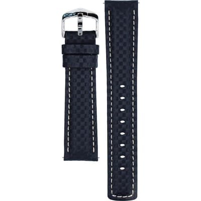 Hirsch 02592080-2-20 Carbon Horlogeband