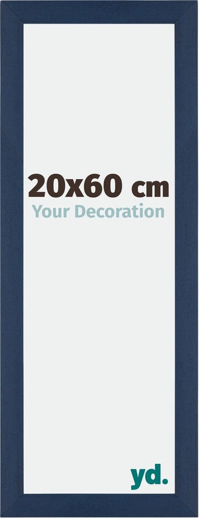 Your Decoration - Fotolijst 20x60 cm - MDF - Donkerblauw Geveegd - Mura