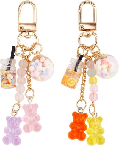 Gummy Bear Sleutelhanger - Leuke Accessoires, Kawaii Sieraden - Macarons Beer Design - Vrouwen Meisjes - Kerstcadeau
