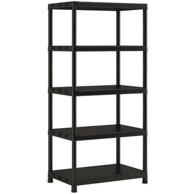 Étagere de rangement XL KETER Plus X/5 - Noir - 90 x 60 x 187 cm - 80 kg / tablette