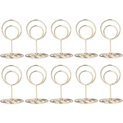 10 stuks Tafelnummerhouder Handig Praktisch Ronde Basis Betrouwbaar Duurzaam Stabiel Elegante Stijl goud