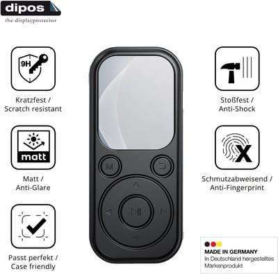 dipos – 2x Matte Pantserfolie geschikt voor RWSRW MP3-H01 | 9H Screenprotector