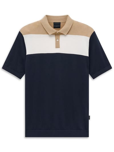 Polo-trui Regular Fit Van Bugatti blauw
