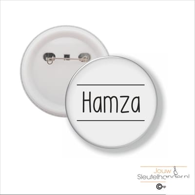 Button Met Speld 58 MM - Hamza