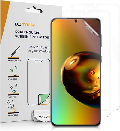 kwmobile 3x screenprotectors geschikt voor Samsung Galaxy S22 Plus - beschermende folie voor smartphone