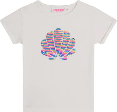 Someone ZORA-SG-02-J Meisjes T-shirt - ECRU