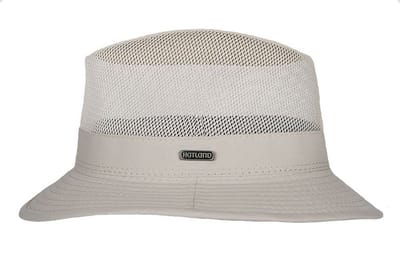 Hatland - Greenville - Katoenen hoed - Klei - Maat S - Unisex