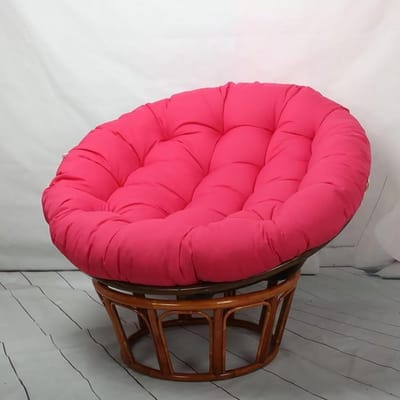 Schommelstoel Kussen - Ei Nest Pad - Buiten Ontspannen - Overgevuld Gewatteerd - 110 x 110 cm - Rood