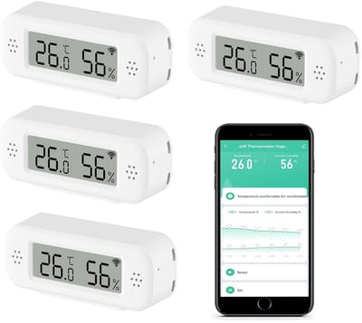 Draadloze WiFi Binnen Thermometer en Hygrometer met App-monitoring