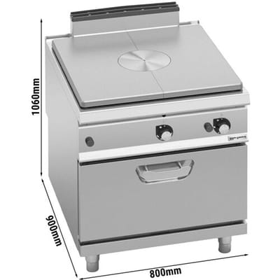 GGM Gastro Gas Glühplattenherd - 13 kW - inkl. Gasbackofen Statisch - 7,8 kW