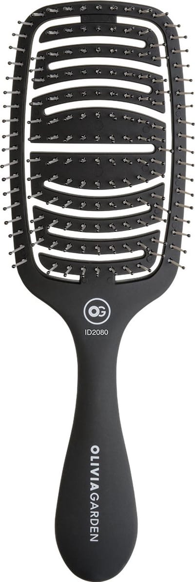 Olivia Garden - Care Flex - Dik Haar - Haarborstel - Matt Black