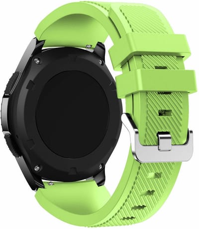 Strap-it Smartwatch bandje - siliconen bandje geschikt voor Huawei Watch GT 2 42mm / GT 3 42mm / GT 3 Pro 43mm - Amazfit GTS 1-2-3-4 - Mini / Bip / GTR 42mm - lichtgroen