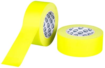 3M Gaffer tape - Sterke hechting - Makkelijk afscheurbaar - Fluorescerend geel - 50mm x 25m