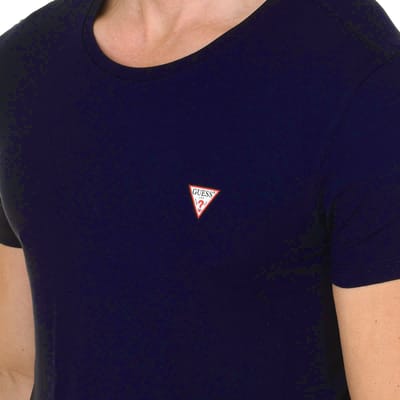 Heren-T-shirt met korte mouwen en ronde hals U77M08JR003