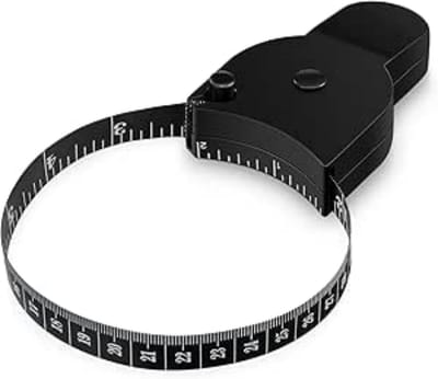 EXCITAT Meetlint - Meetlint - Taillemaat - Compact en draagbaar - Geschikt voor meten, fitness - Zwart