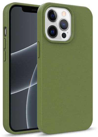 geschikt voor iPhone 13 Pro Max Eco Hoesje - Flexibel Telefoonhoesje Bio Degradable - Mobiq Flexibel Eco Hoesje groen- geschikt voor iPhone 13 Pro Max