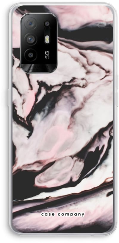 Case Company® - Hoesje geschikt voor Oppo A94 5G hoesje - Roze stroom - Soft Cover Telefoonhoesje - Bescherming aan alle Kanten en Schermrand