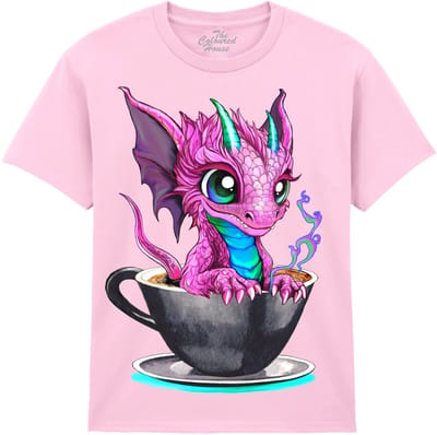 KIDS Draak Black Coffee Dragon The Coloured House KIDS T-shirt M