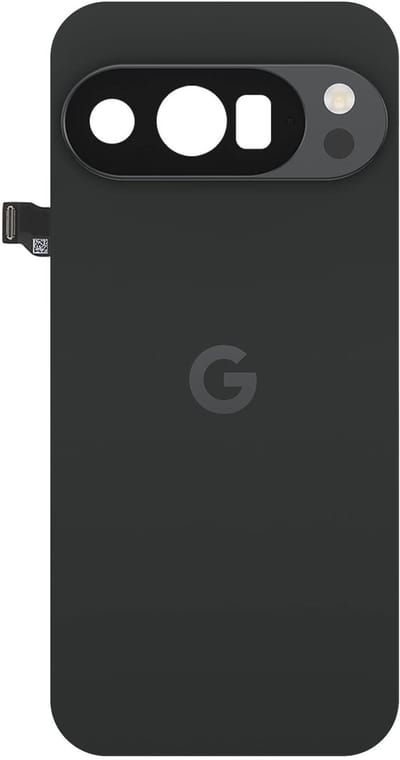 Google, Originele Batterijklep voor Google Pixel 10 Pro met Vooraf Geïnstalleerde Lijm, Zwart
