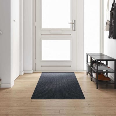 vidaXL - Tapijt - Loper - Antraciet - 80 - x - 300 - cm - Stof